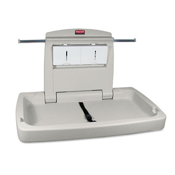 Rubbermaid® Commercial Sturdy Station 2 Baby Changing Table, 33.5 X 21.5, Platinum freeshipping - TVN Wholesale